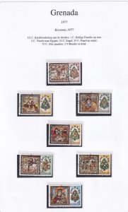 SA20c Grenada 1977 Christmas used stamps