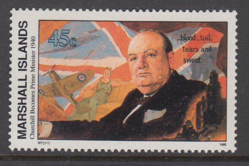 Marshall Islands 251 Churchill Becomes Prime Minister WWII MNH VF