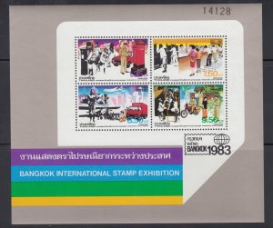 Z4225, 1983 thailand s/s mnh #1036a the mail