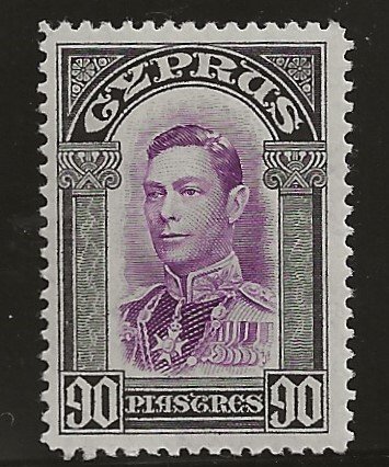 Cyprus 154 1938  90p  vf mint hinged