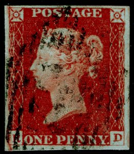 SG8, 1d red-brown PLATE 66, FINE USED. Cat £30. IRELAND