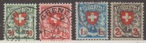 Switzerland Scott #200a-203a Stamp - Used Set