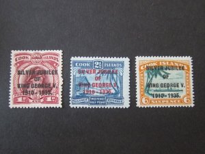 Cook Islands 1935 Sc 98-100 MH