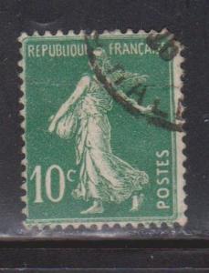 FRANCE Scott # 163a Used - Sower Type - Small Corner Fault CV $38