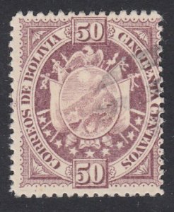 BOLIVIA 50c SG68 fine used..................................................F548