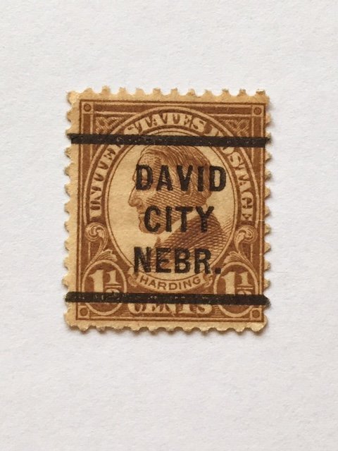 USA -1925–Single “Famous Person” City Pre-Cancel Stamp–SC# 553 -Used