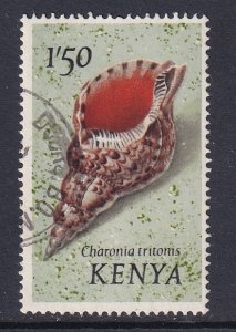 Kenya     #46  used    1971  sea shells  1.50 sh