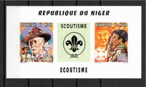 Niger 1996 MNH Sc 867-8 IMPERFORATE souvenir sheet