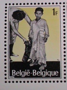 Belgium Stamp:1967,SC# b806 World refugees:- mnh S/S sheet-rare