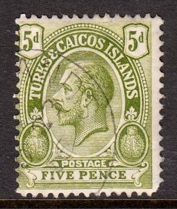 Turks and Caicos Islands - Scott #31 - Used/CTO - Pulled perf LR cnr. - SCV $25