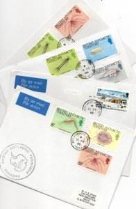 British  Antarctic Territory 1986 4 x covers WS38694