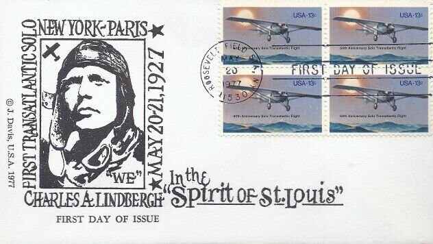 1710 13c CHARLES LINDBERGH - Jack Davis Bl4