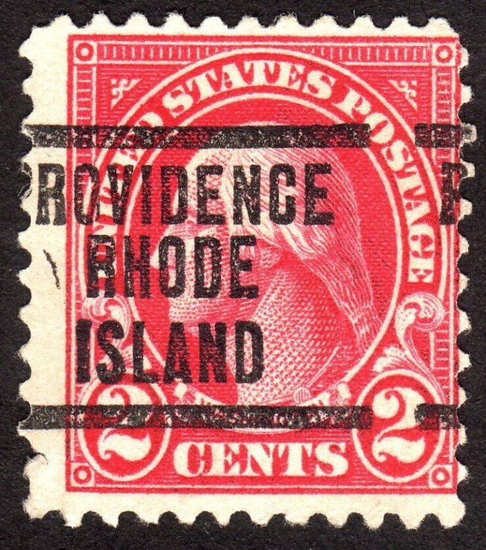 1923, US 2c Washington, Used, Rhode Island precancel, Sc 554