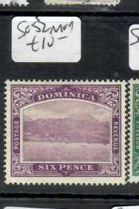 DOMINICA 6D HARBOUR  SG 52   MOG   P0709H