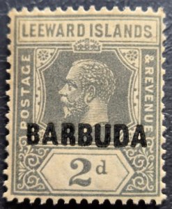 Stamp Barbuda Leeward Island A5 overstamped #3 MNH