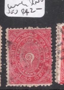 India Travancore SG 16a Invertered Wmk VFU (3dij) 