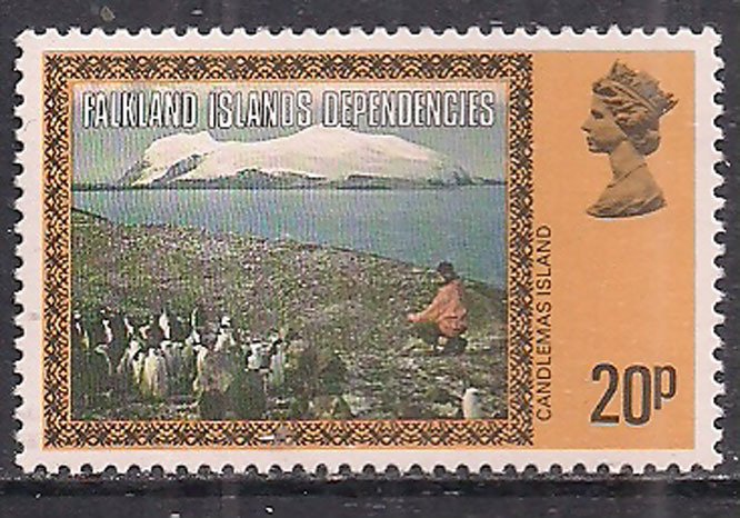 Falkland Islands Dependencies 1980 QE2 20p SG 284a MNH  ( A285 )