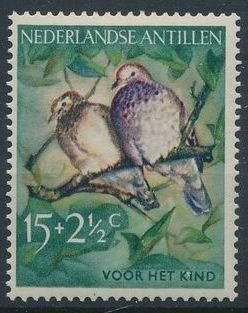 Netherlands Antilles 1958 #B37 MNH. Common ground dove