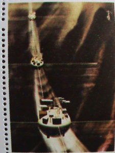 UMM AL QIWAIN STAMP -SPACE AND FIRST MAN ON THE MOON- COMPLETE LARGE CTO SHEET