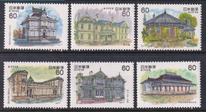 Japan 1522-1527 Architecture MNH VF