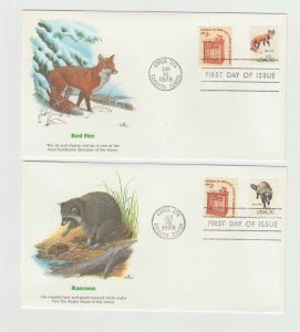 FDC First Day Cover # 1757 a-h Wildlife Set 8 Diff Don Balke Art Fleetwood Capex