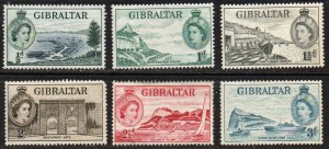 Gibraltar Sc #132-137 Mint