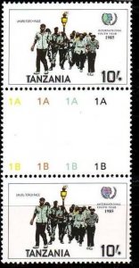 TANSANIA TANZANIA [1986] MiNr 0290 ( **/mnh ) [02] 3er Farbziffern