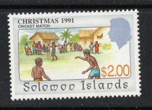 Thematic stamps SOLOMON IS 1991 CRICKET 1 stamp from a set sg.706 mint