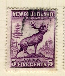 CANADA NEWFOUNDLAND; 1932 early Pictorial issue fine used 5c. value