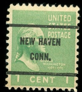 US Scott 804 Used NH Precancel New Haven, CONN