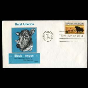 U.S.A. 1973 - FDC-1504 Cattle(WG950)