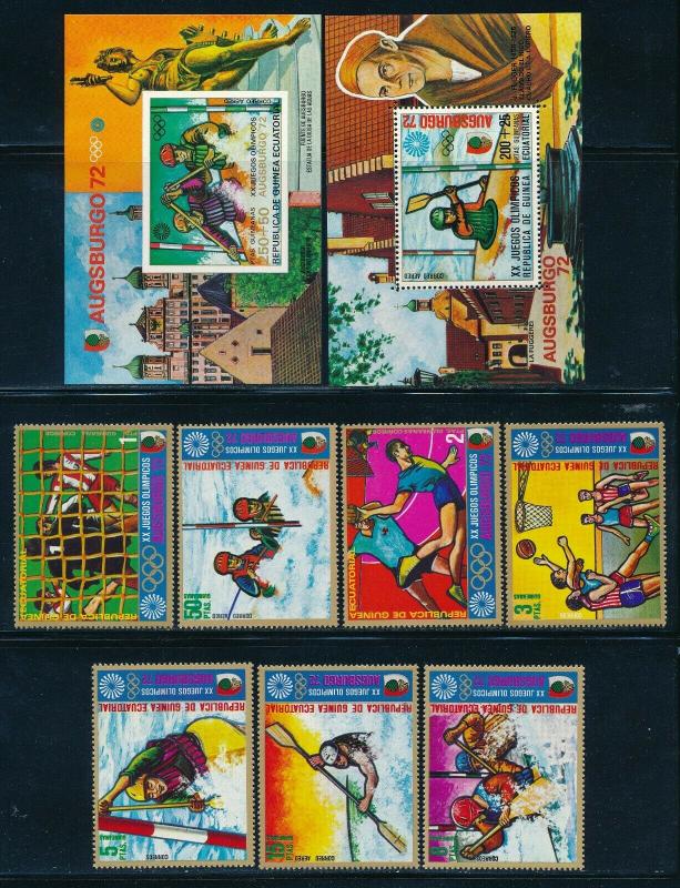 Equatorial Guinea - Munich Olympic Games MNH Complete Set-2 (1972) 