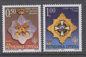 Bosnia and Herzegovina Serbian Admin 206-207 MNH VF