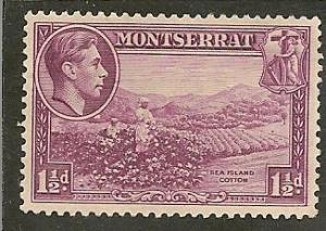 Montserrat  Scott   94a   King, Cotton  Unused