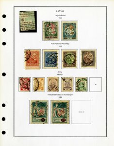 Latvia Clean Mint & Used 1918 to 2000 Rare Stamp Collection