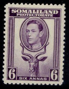 SOMALILAND PROTECTORATE GVI SG98, 6a violet, M MINT. Cat £16.