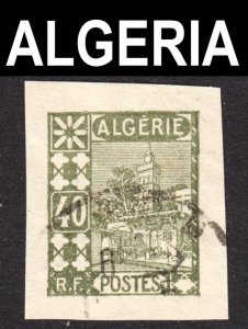 Algeria Scott 47b IMPERFORATED VF used.  FREE...