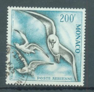 Thematic birds Monaco 1958 200 Fr Herring Gulls perf 13 sg.509a used