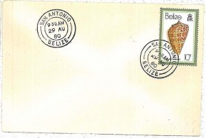 28713 - BELIZE - Postal History - COVER from SAN ANTONIO  1980