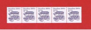 #2225b  MNH OG  strip of 5  Omnibus w/P#3   Free S/H 