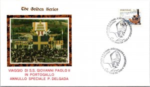Vatican FDC 1982 - SS J Paul II Spcl Cancel P Delgada - Golden Series - F30889