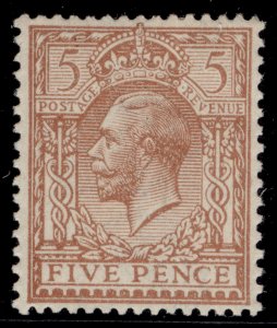 GB GV SG382 SPEC N25(3), 5d Yellow-Brown, M MINT. Cat £15.-
