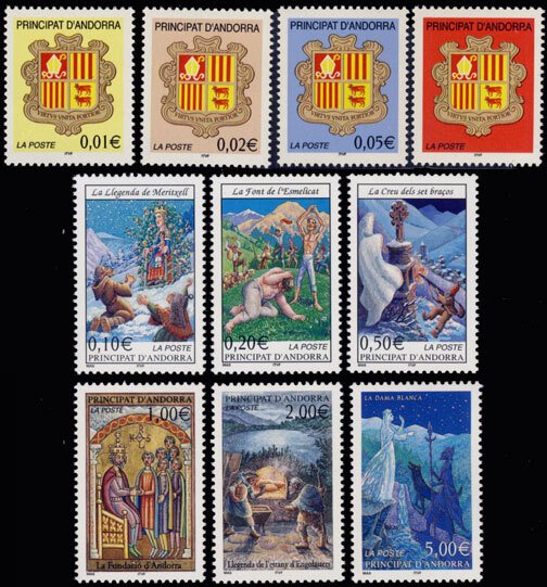 Scott #545-54 Arms & Religion MNH