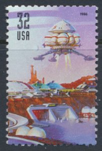 USA  SC#  3239 Used from envelope no gum no cancel   Space discovery  1998  s...