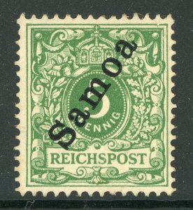 Germany 1900 Samoa 5pf Green Scott #52 Mint E628