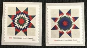 US #5098-5099 MNH 2 Coil Singles Star Quilts