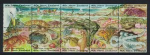 New Zealand Gull Bird Crab Fish Octopus Seaside Environment 1996 MNH