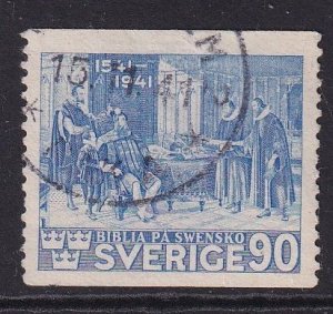 Sweden #318  used 1941 reformers & Vasa  perf. 12 1/2  Vert.  90o