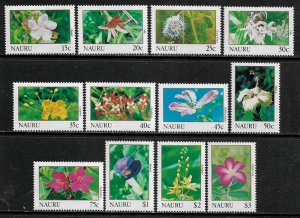 Nauru #380-92 MNH Set - Flowers