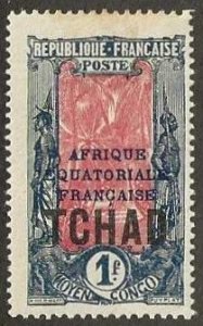 Chad Sc. 43 mint, hinge remnant.  1924.  (C411)